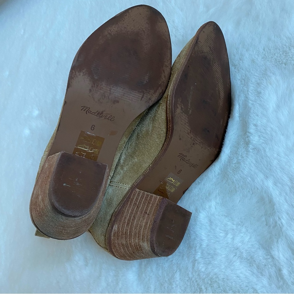 Madewell The Watkin Tan Suede Ankle Boots | 6 - Picture 12 of 12
